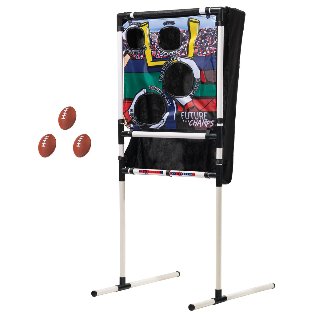 Multi-color Football Target Toss Game, 4 Pieces K8712