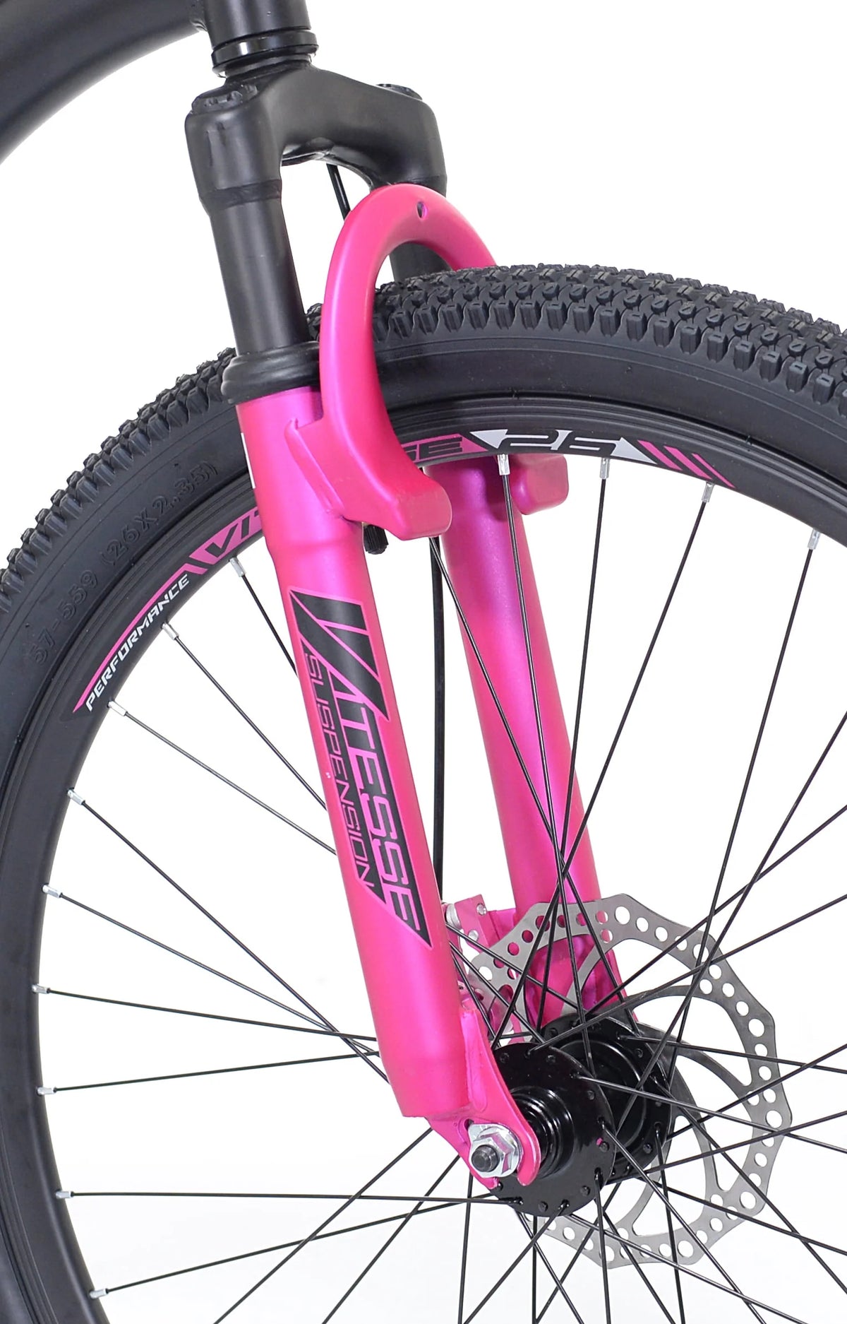 26 in. Black and Pink Mountain Bike G6579