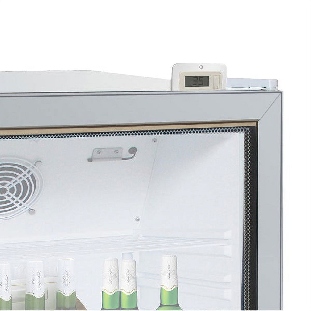 Silver Countertop Merchandiser Refrigerator S35691