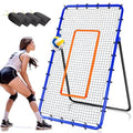 5 Angles Adjustable Volleyball Rebounder Net 7x4 Ft D539