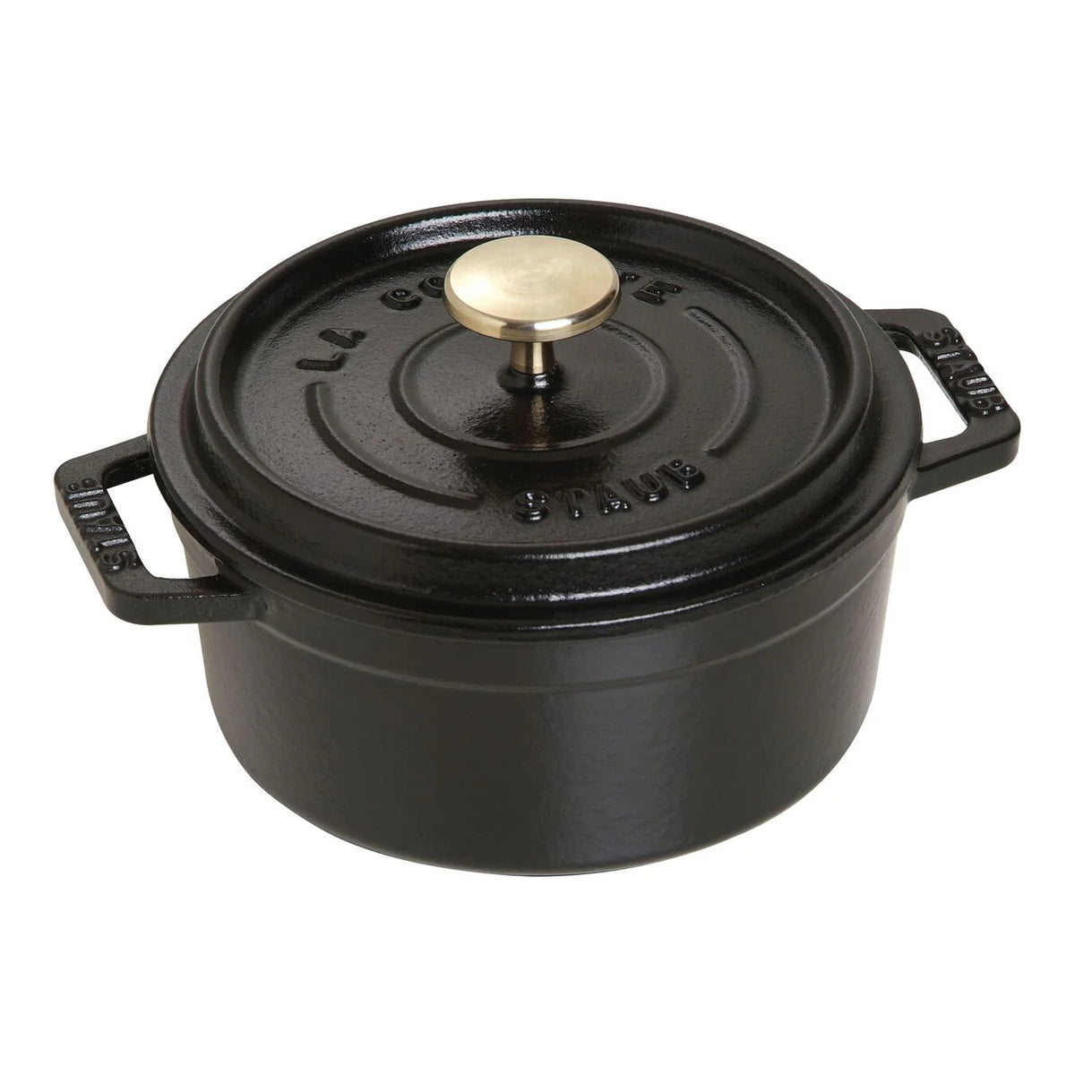0.5 Qt. Cast Iron Round Dutch Oven in Black F5534