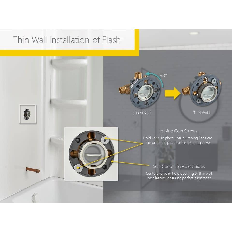 Brushed Nickel Shower Trim Kit with Cartridge T818725