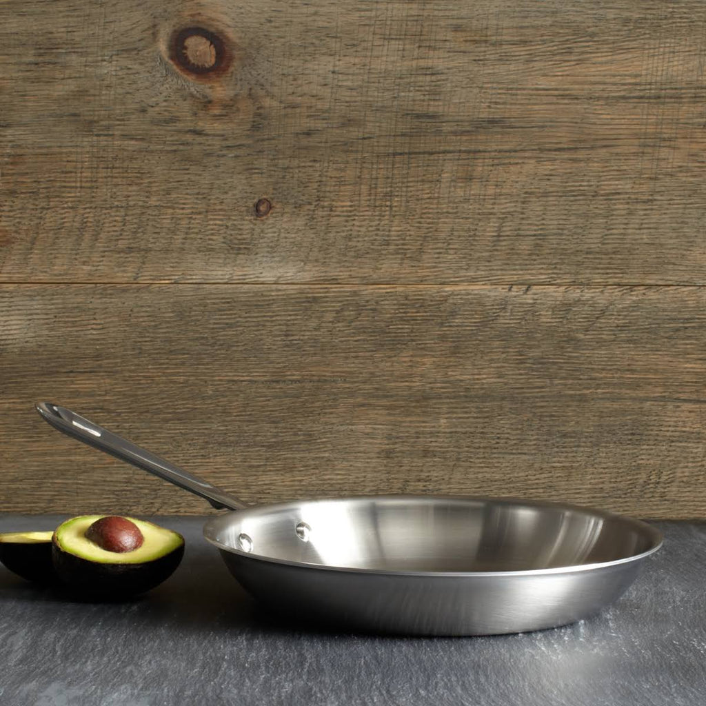 Brushed Stainless 10x22 Fry Pan V7043