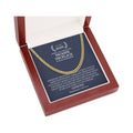 Gold Plated Stainless Steel Black Chunky Cuban Link Chain Necklace L23694
