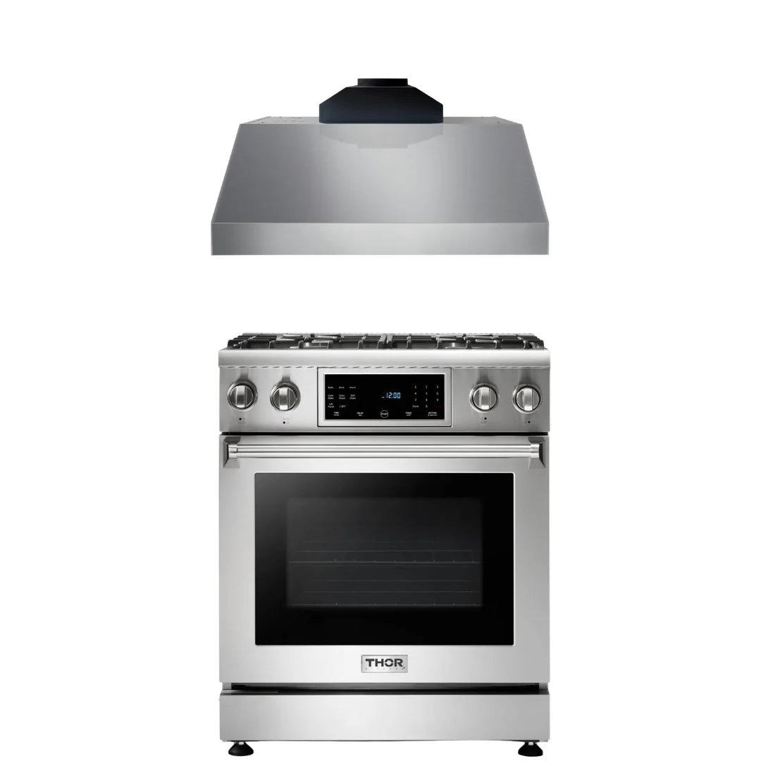 30 Gas Range and Range Hood W1779