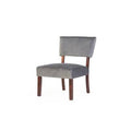 Gray Velvet Side Chair A60051