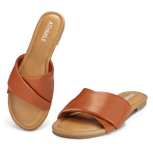 Women's Dressy Summer Flat Leather Sandals J18725