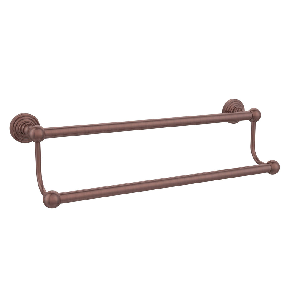 Antique Copper 36 inch Double Towel Bar Q64032