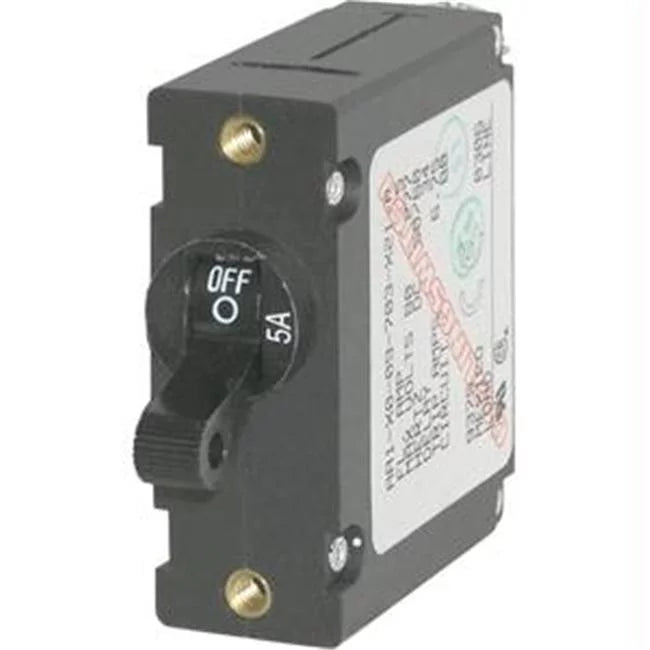 White 10 Amp Single Pole Magnetic Circuit Breaker P82065