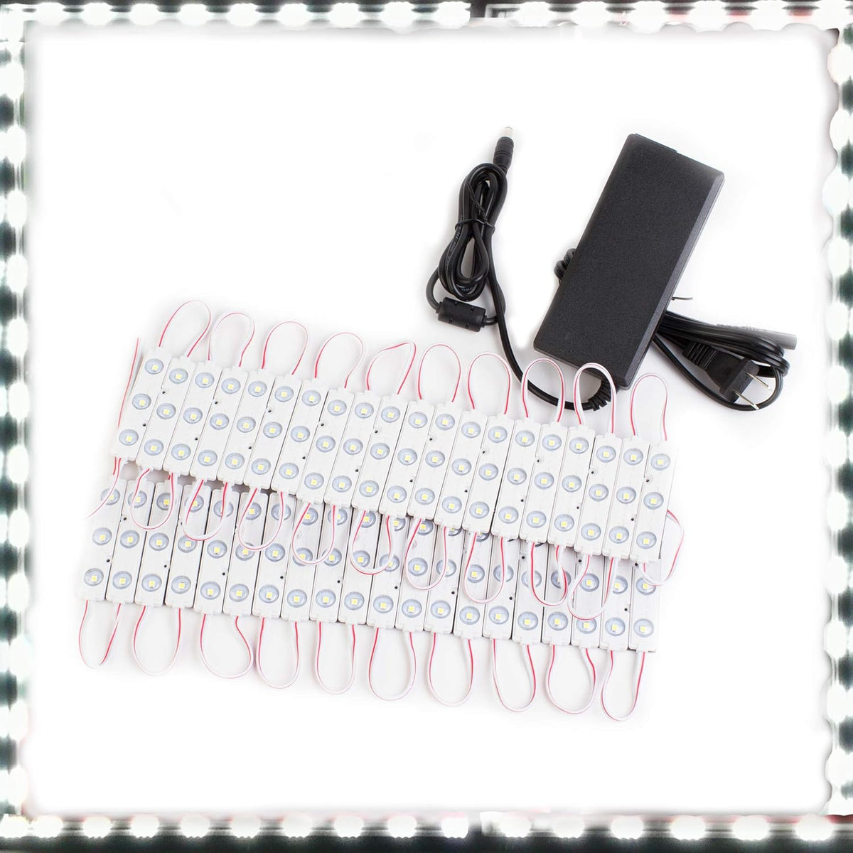 24v Pure White LED Light Module + UL 24v Power Supply Package (20FT) Pack of 2 A42916