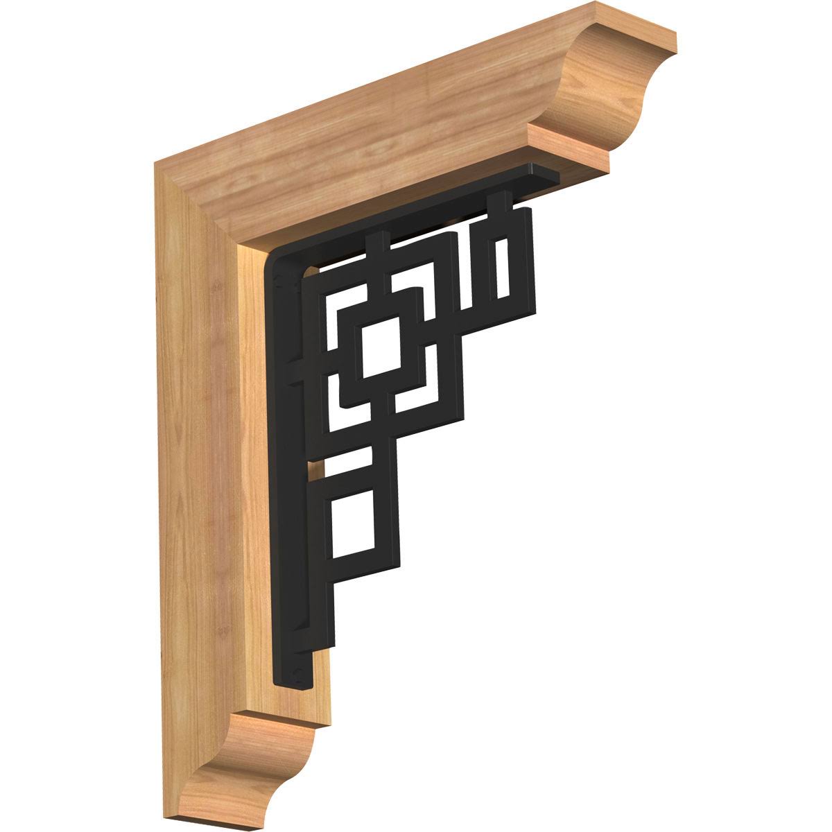 3 1/2 inchw x 20 inchd x 23 inchh Smooth Bracket, Western Red Cedar O7792