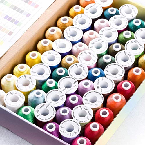 63 Colors Polyester Embroidery Machine Thread Kit 40 Weight V9125