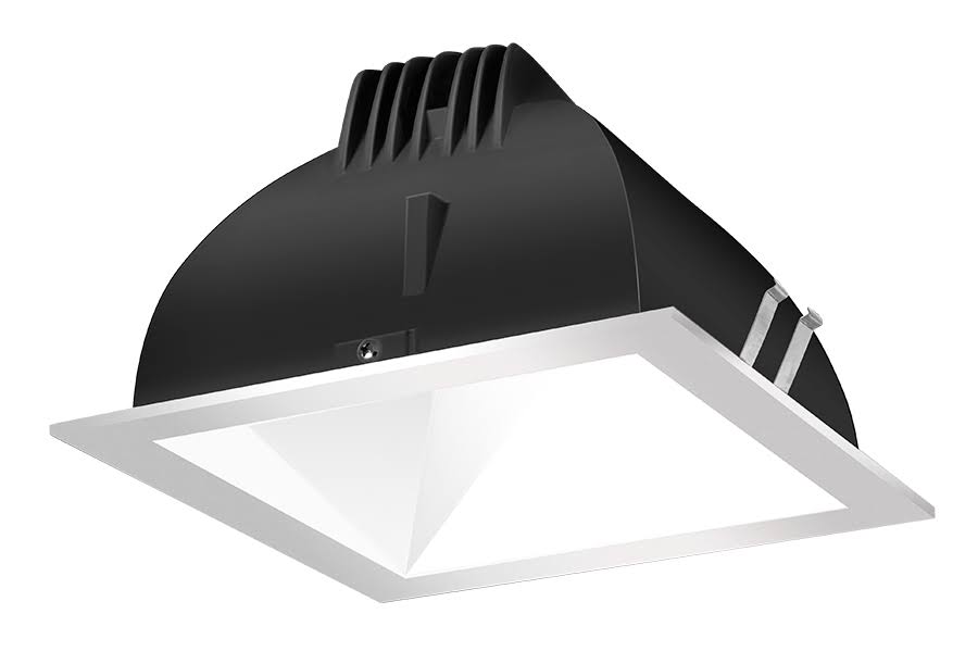 White Cone Silver Ring LED Trim Q970