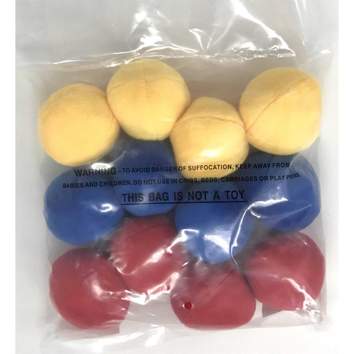 12 Pack Plush Squeaky Balls K258830