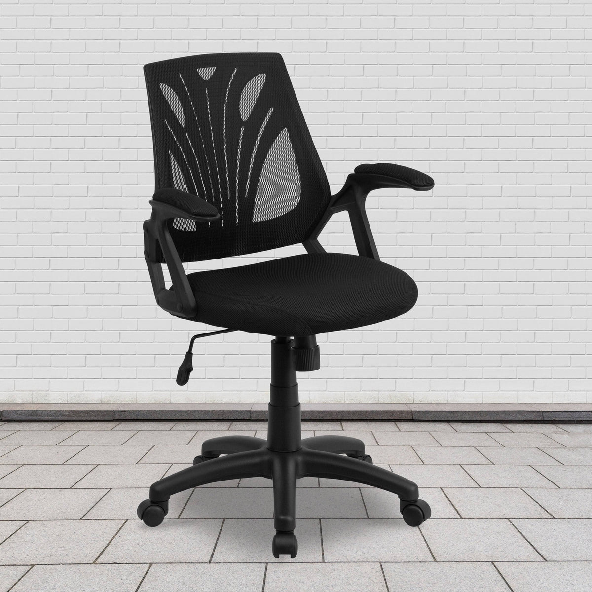 Black Mesh Chair with Mesh Seat E785585