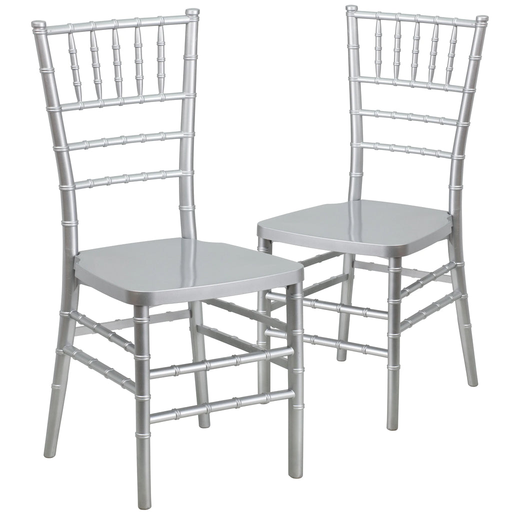 Silver Resin Stacking Chiavari Chair J7741