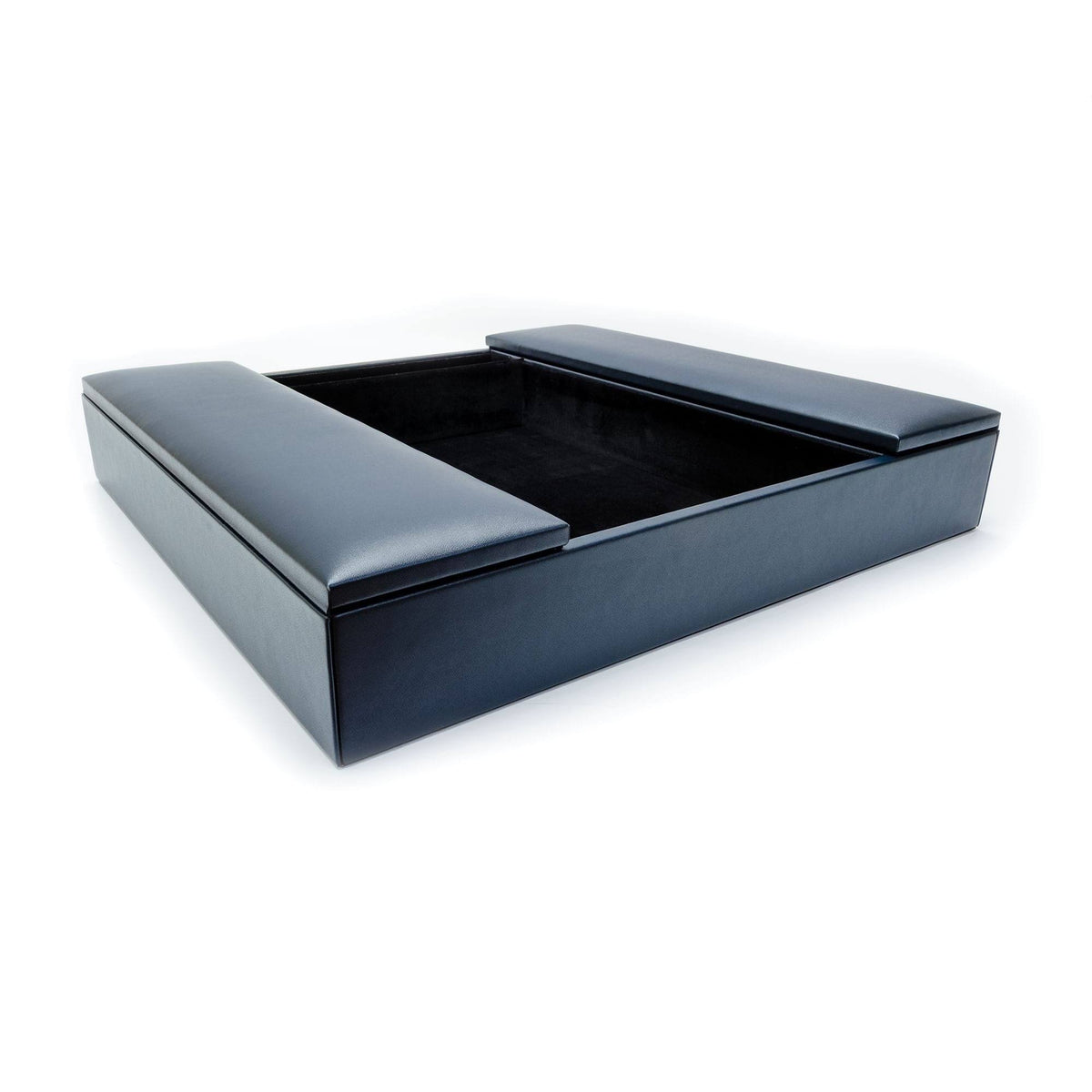 Navy Blue Leatherette Conference Room Organizer B632521
