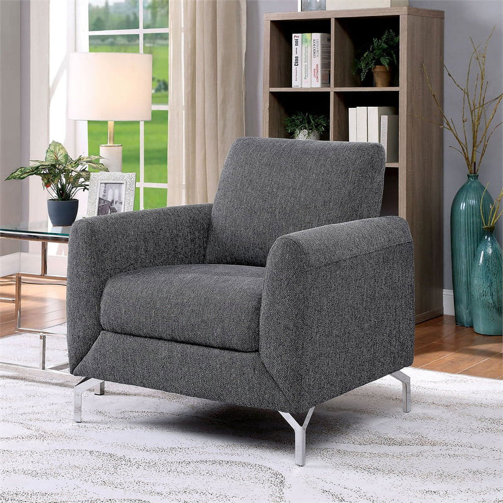 Gray Fabric 3-Piece Sofa Set K731