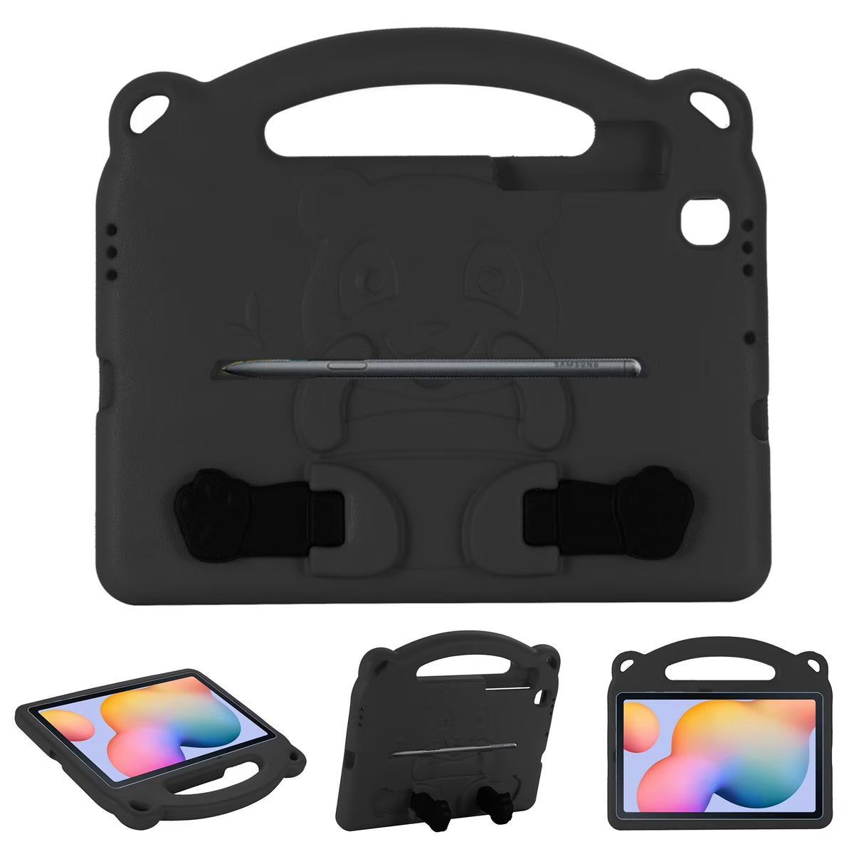 Kids Protective Case for 9.7-inch iPad 5th 6th Gen / iPad Air 1 / iPad Air 2 - Black J7820