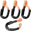 Orange 1/2" Soft Shackle Synthetic Rope with Protective Sleeve S15250