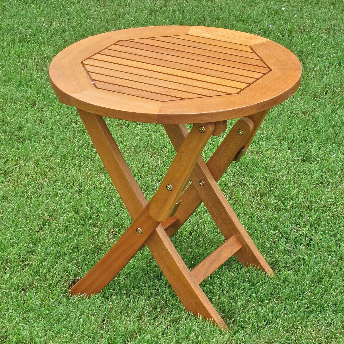 Round Wood Folding Table K208689