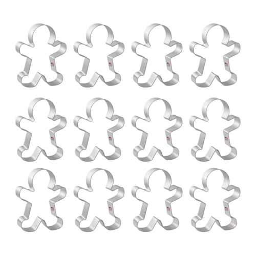 12 Count Gingerbread Boy 4 Inch Cookie Cutters J7363