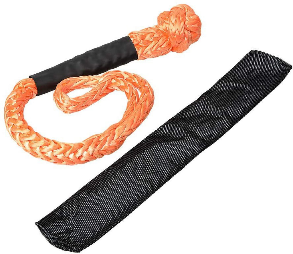 Orange 1/2" Soft Shackle Synthetic Rope with Protective Sleeve S15250