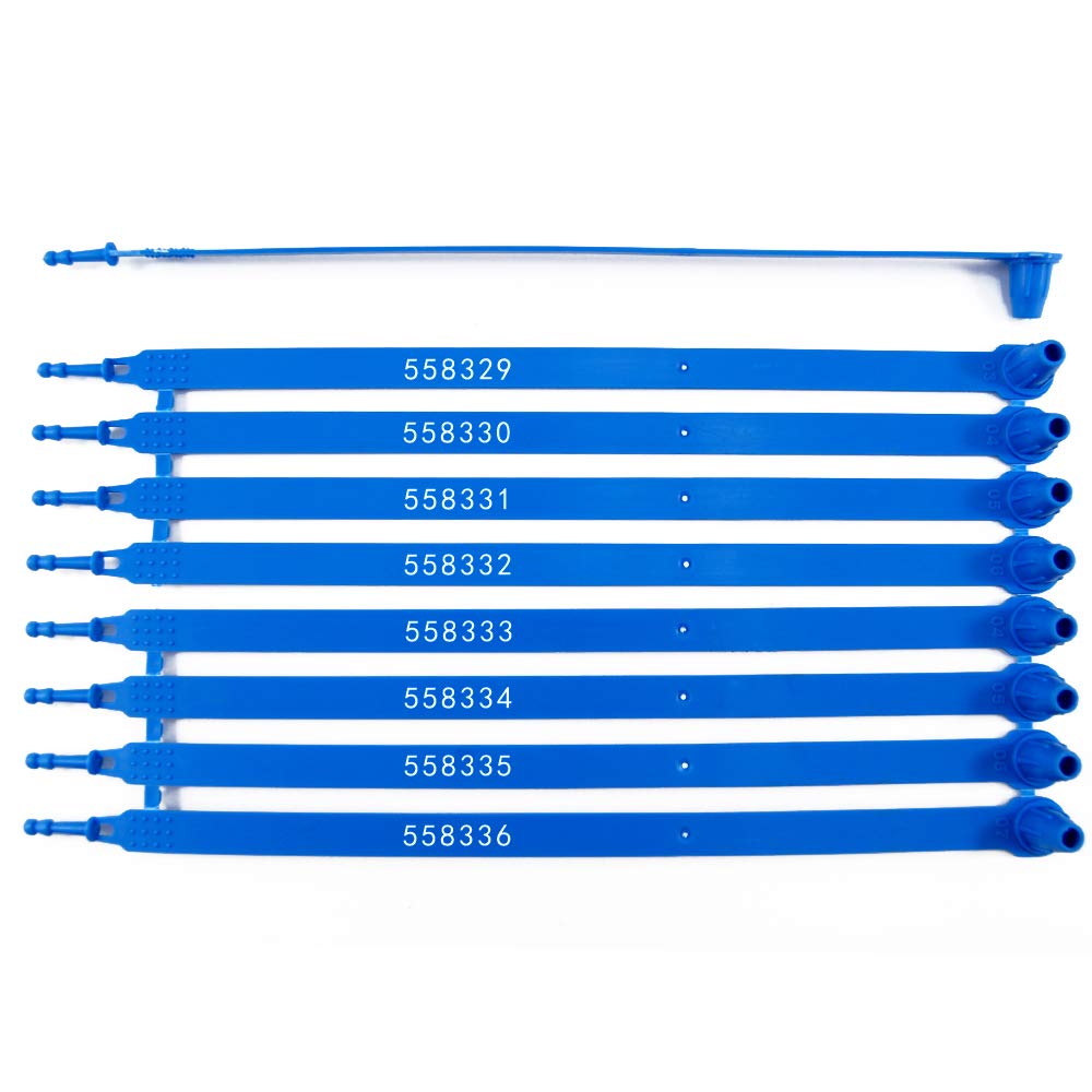 Blue Tite-Lock Plastic Tamper Evident Security Tags Pack of 2 Z273