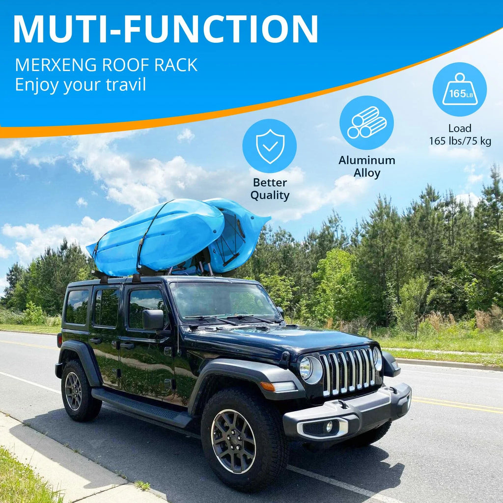 Heavy Duty Steel Roof Rack Cross Bar for Jeep Wrangler JK JL Unlimited N964