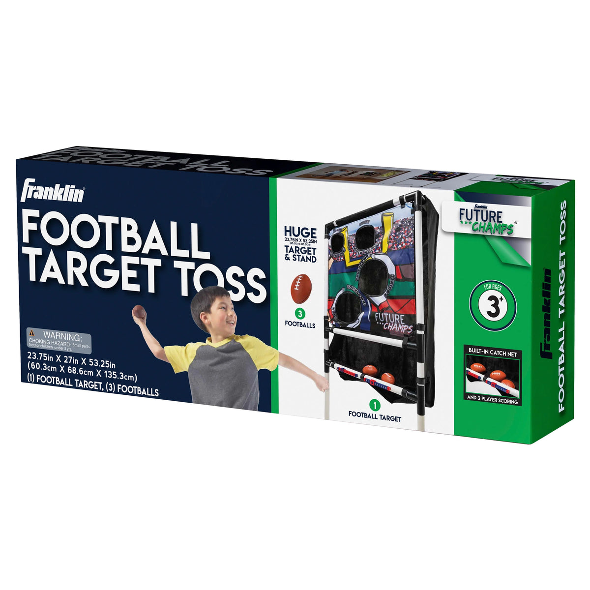 Multi-color Football Target Toss Game, 4 Pieces K8712