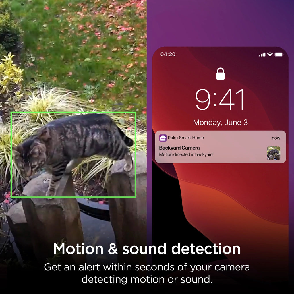 Outdoor Wired Wi-Fi Security Camera with Motion & Sound Detection S944776