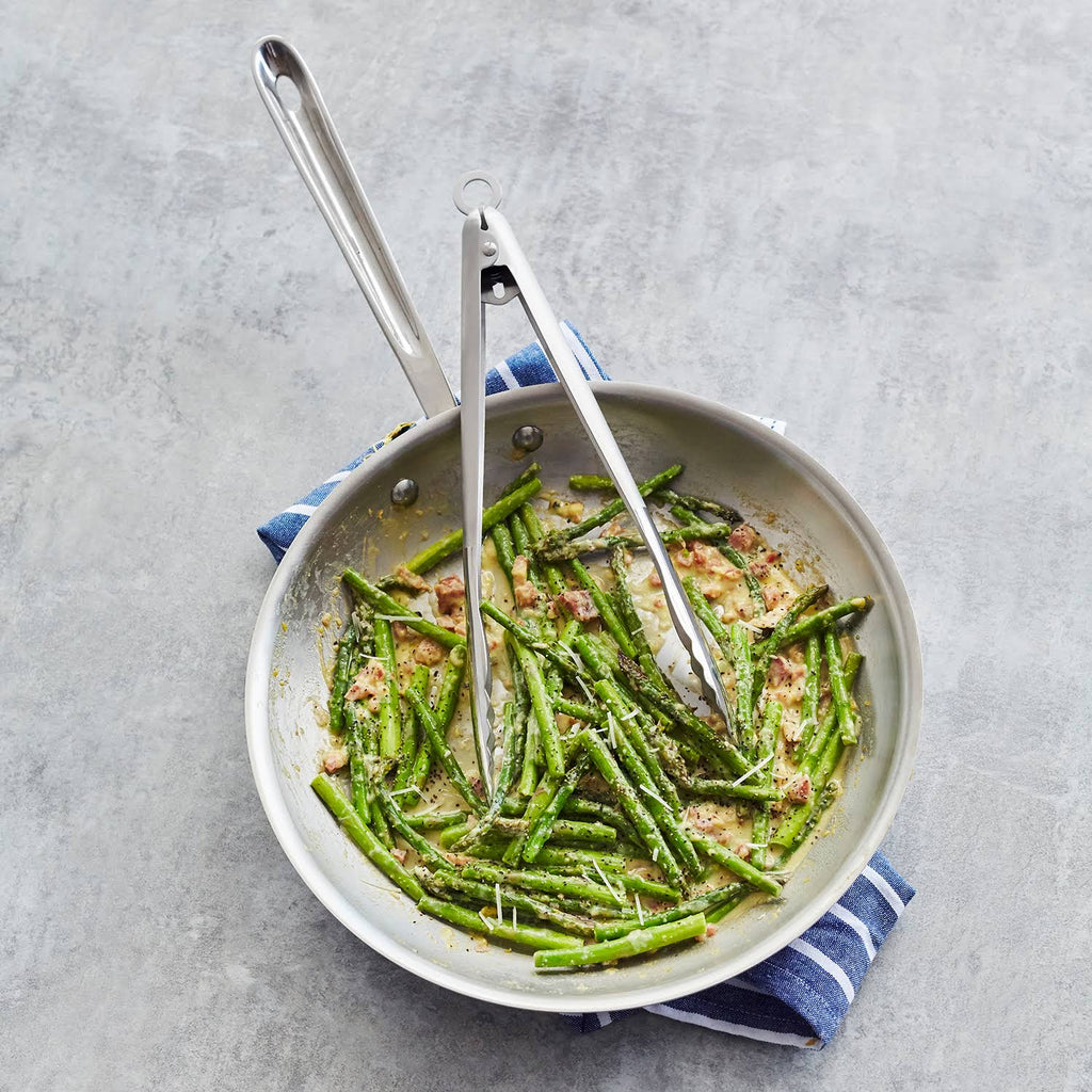 Brushed Stainless 10x22 Fry Pan V7043