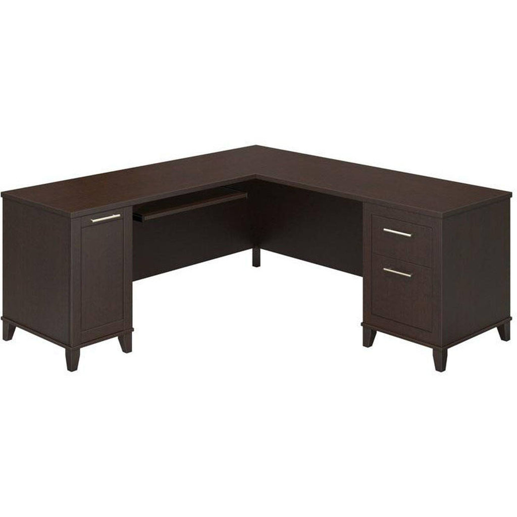 Mocha Cherry L-Shaped Desk S701