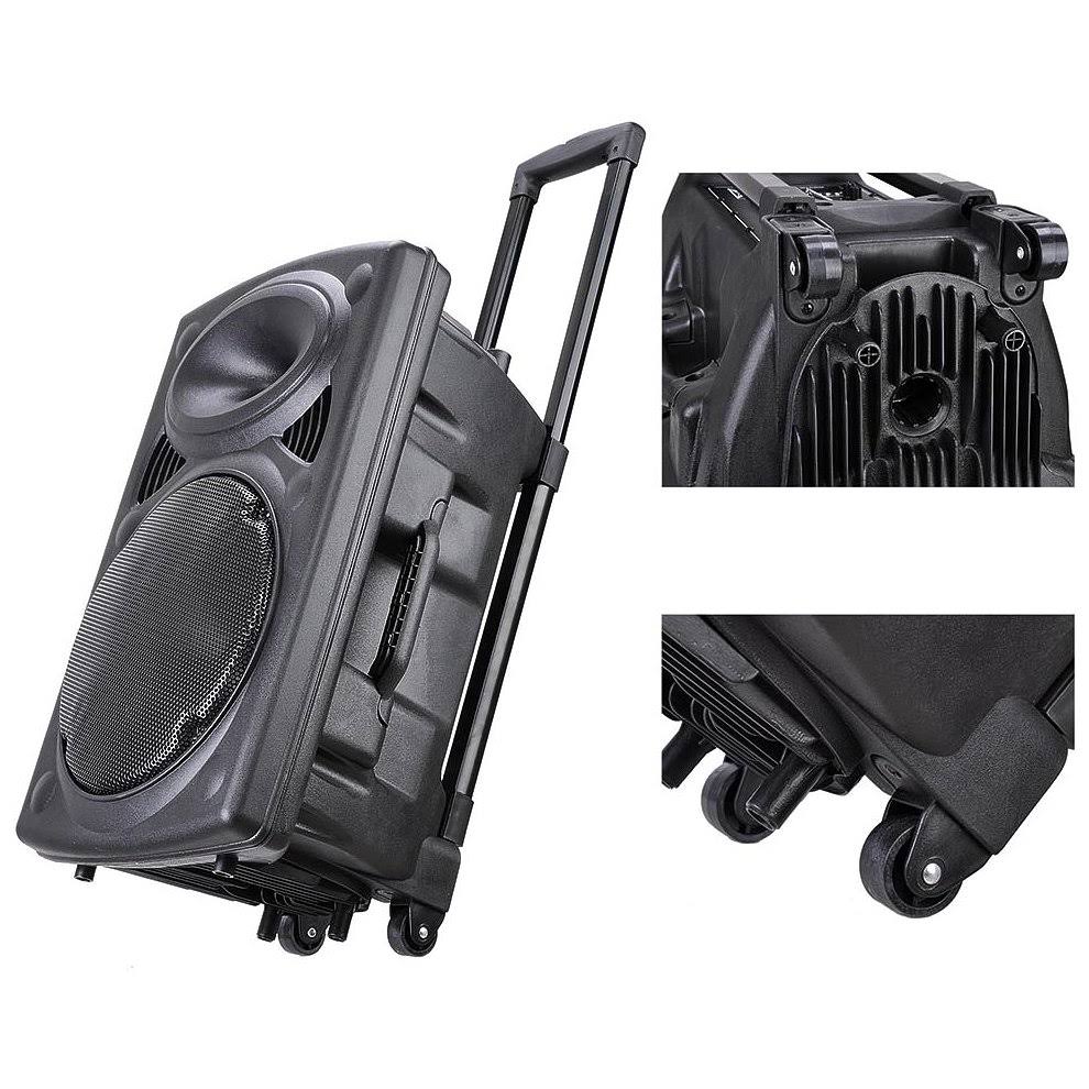 Portable Active PA Speaker with Bluetooth and Wireless Microphone F388