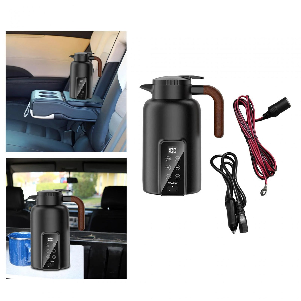 Black Car Heating Cup C7241