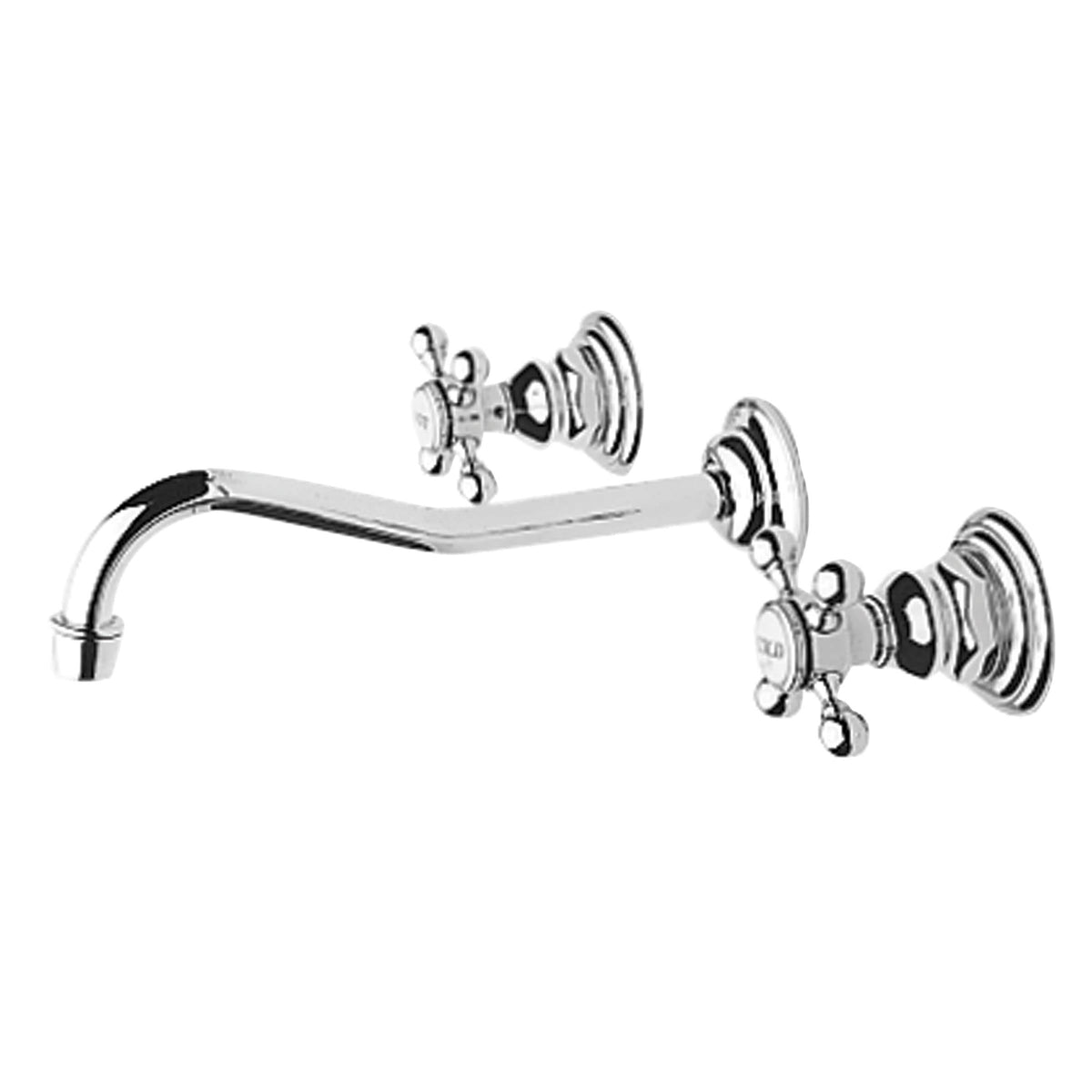 Biscuit Wall Mount Lavatory Faucet Q275