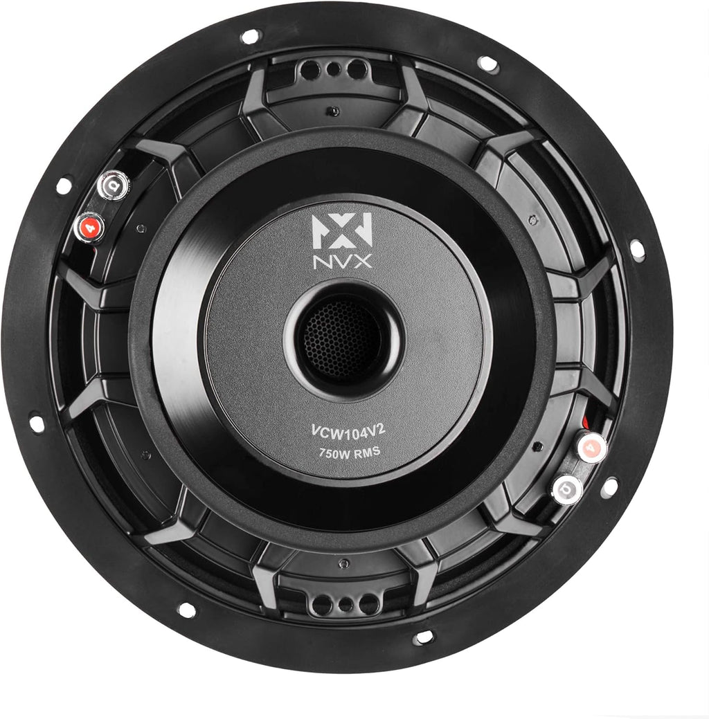 10-inch 750 watt RMS 1500 watt Peak Dual 4-Ohm Car Subwoofer E9583