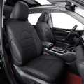 Custom Fit Car Seat Covers Leatherette Black Full Set F818