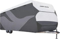 Gray/White Waterproof Travel Trailer RV Cover K788378