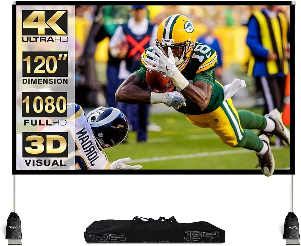 120 inch Foldable Projector Screen with Carrying Bag J242