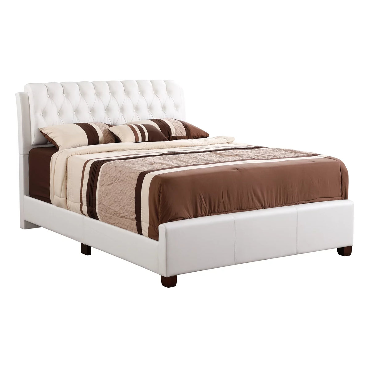 White Full Bed T9219