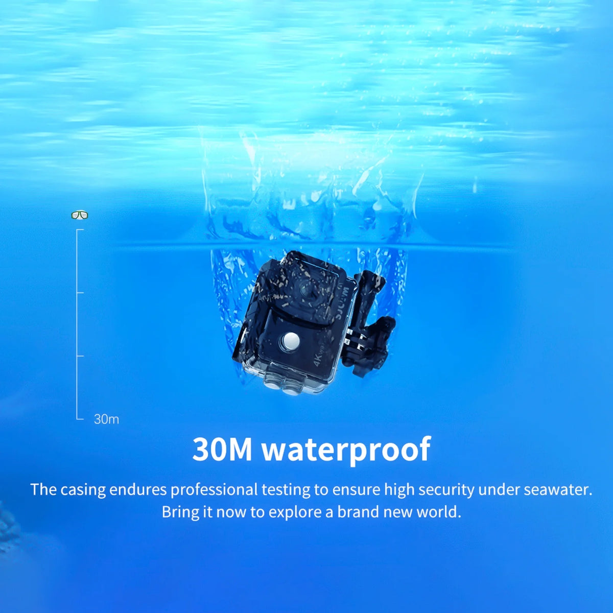 Waterproof Case with 2-inch IPS Screen for Sj4000air Camera B281