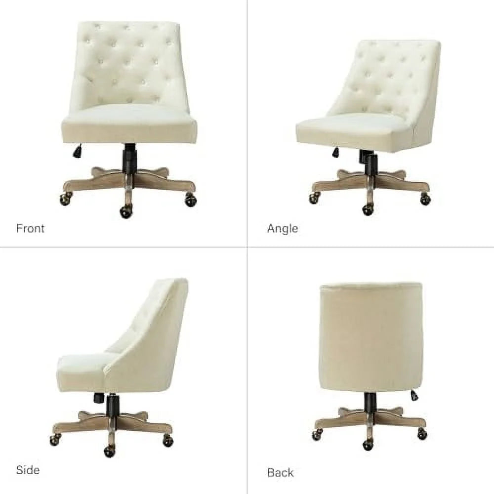 Teal Tufted Upholstered Office Chair A349