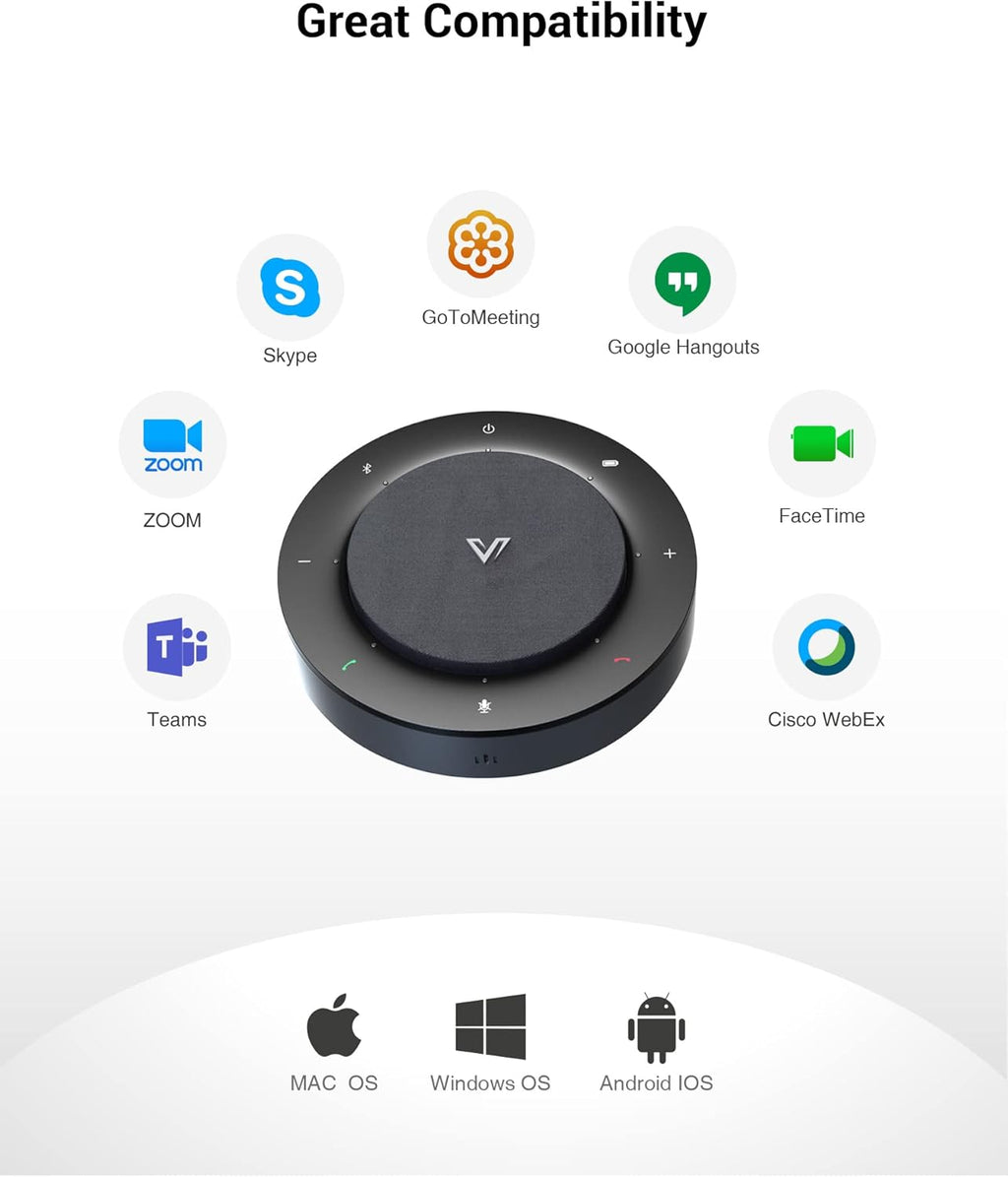 USB/Bluetooth Speakerphone with 4 AI Mics Beamforming G6292