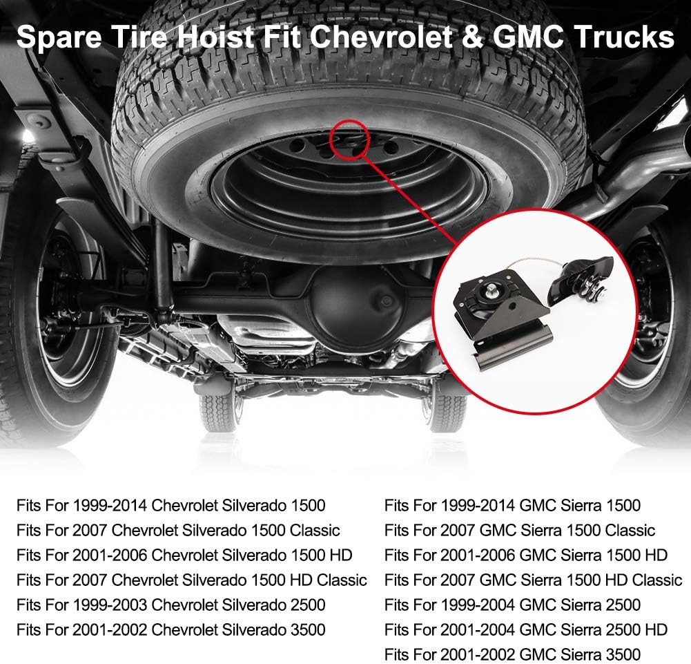 Spare Tire Hoist Winch Carrier Pack of 2 Z3585