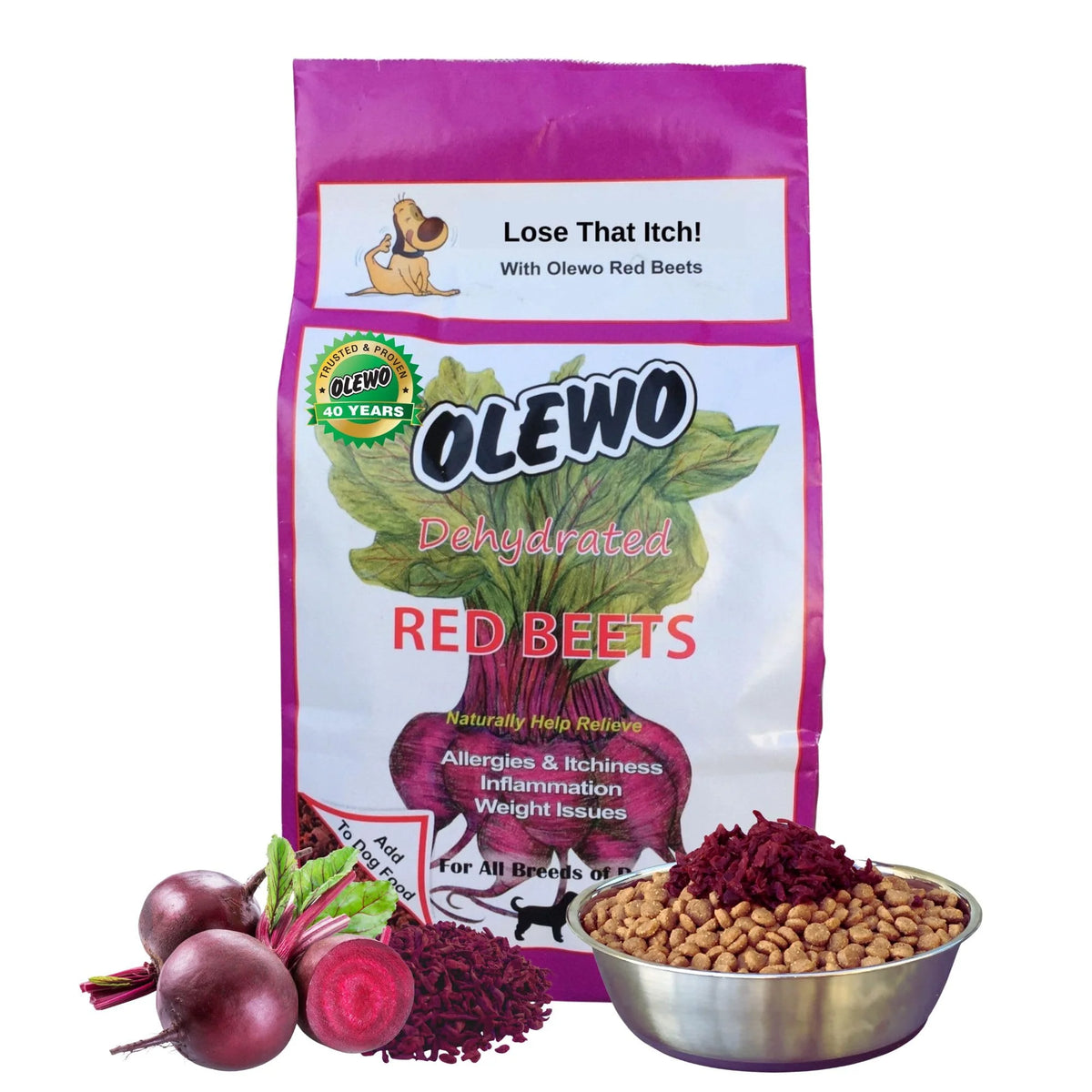Dehydrated Red Beets Dog Food Topper 5.5 lbs T83936