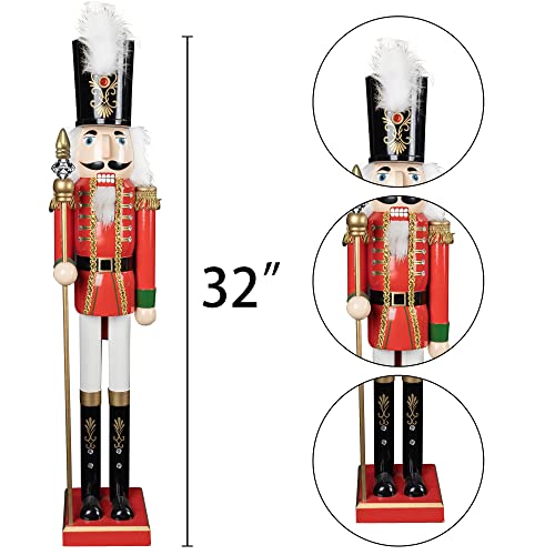 32 inch Wooden Nutcracker Decoration N9049