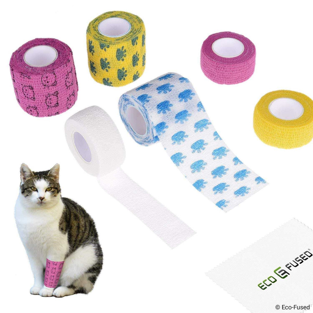 Self Adhering Bandage Wrap Tape for Dogs Pack of 6 L501