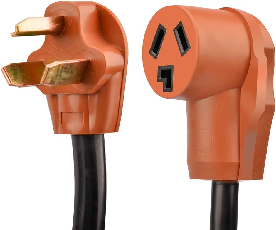 25 Ft. Heavy Duty 3-Prong Dryer/EV Power Extension Cord, Yellow, Pack of 2 M984320