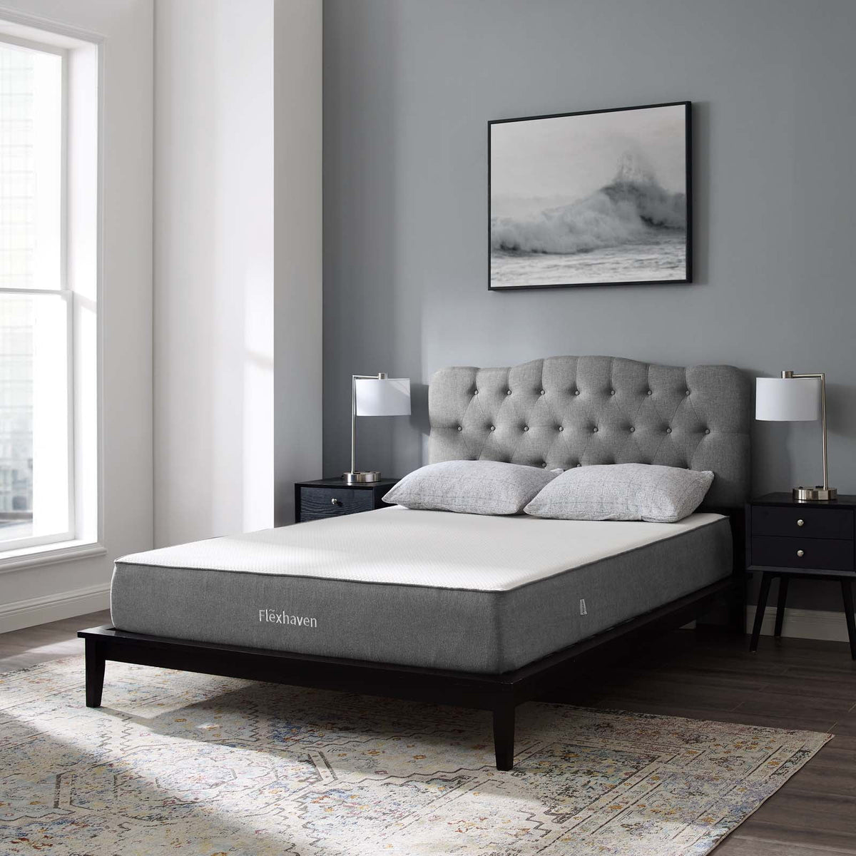 Memory Foam Queen Mattress in White I505